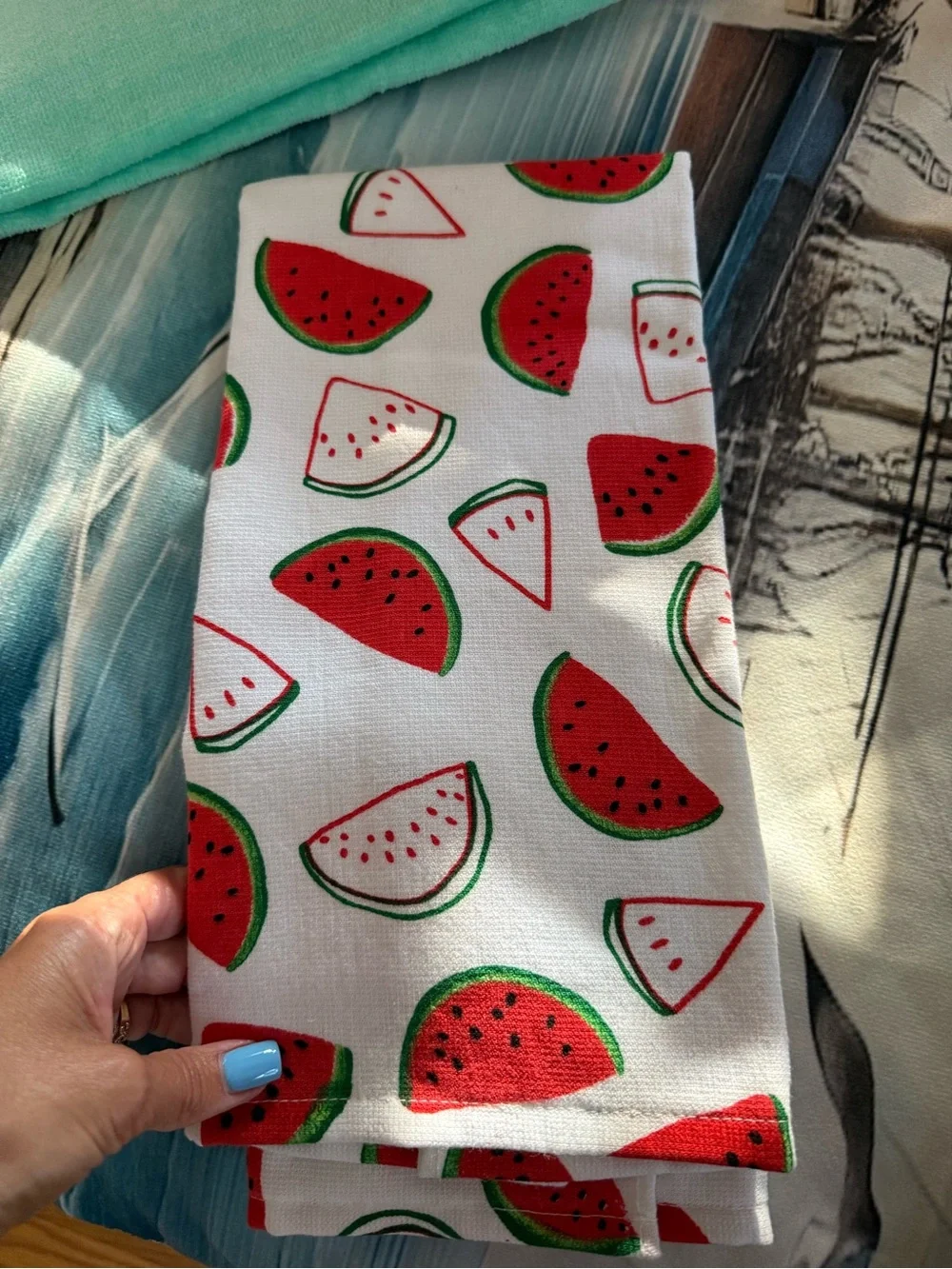 New Set of 4 Summer Hand Towels